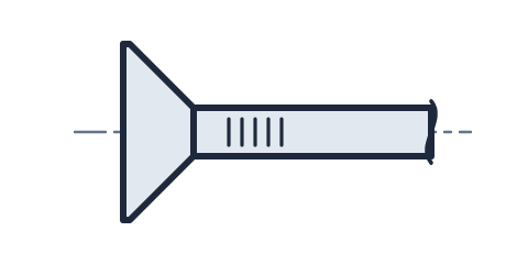countersunk